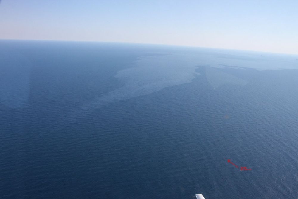 Olje på Tampen: Dette oljeflaket har en utstrekning på 15 x 3 kilometer.