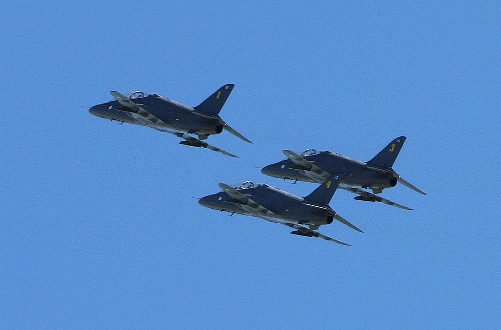 Midtnight Hawks manglet toeren under lørdagens flyshow. Han hadde pådratt seg ryggskader under trening dagen før.