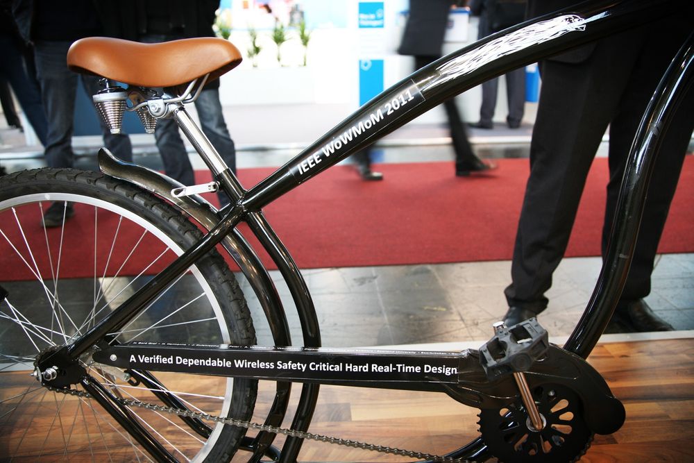 Sykkelbremsen er ment å være en demonstrasjon av hvor sikker trådløs teknologi kan være, ifølge forskerne ved Universität des Saarlandes.  