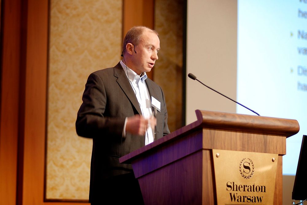 Statkraft-sjef Christian Rynnings-Tønnesen på Energi Norges vinterkonferanse i Warszawa. 