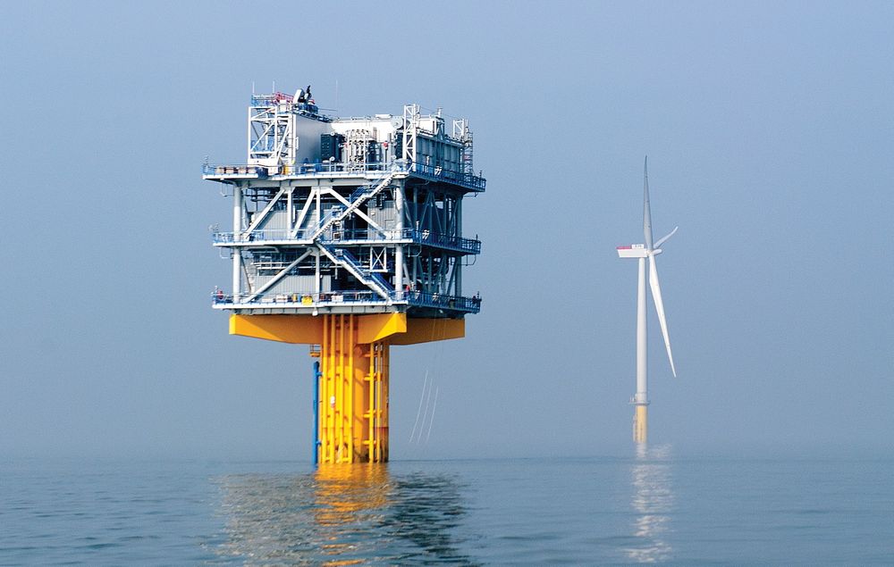 I VINDEN: London Array får 175 vindturbiner og to offshore transformatorstasjoner. 