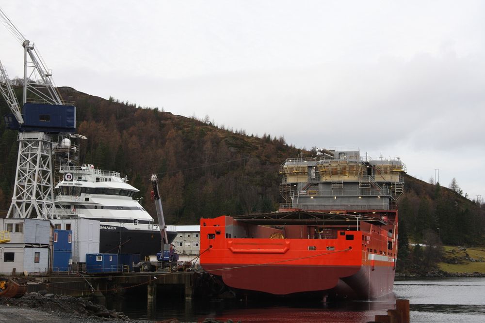 STØTTEFRITT: Norske skipsbyggere får ikke en krone i statsstøtte, og vil heller ikke få det med de nye retningslinjene i EU/EØS-området.