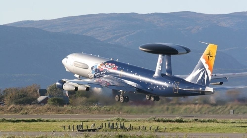 TIL ØRLAND: Natos E-3A Awacs