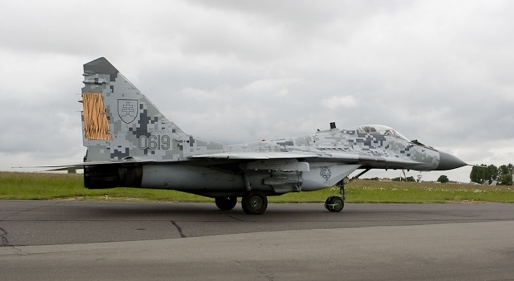 TIL ØRLAND: Slovakisk MiG-29
