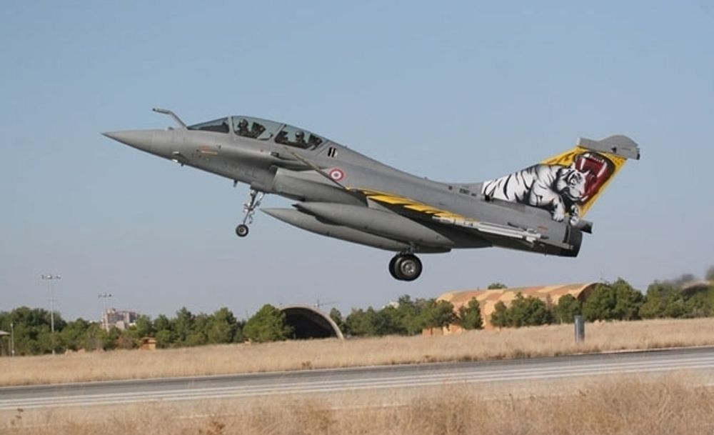 TIL ØRLAND: Tigerdekorert Dassault Rafale