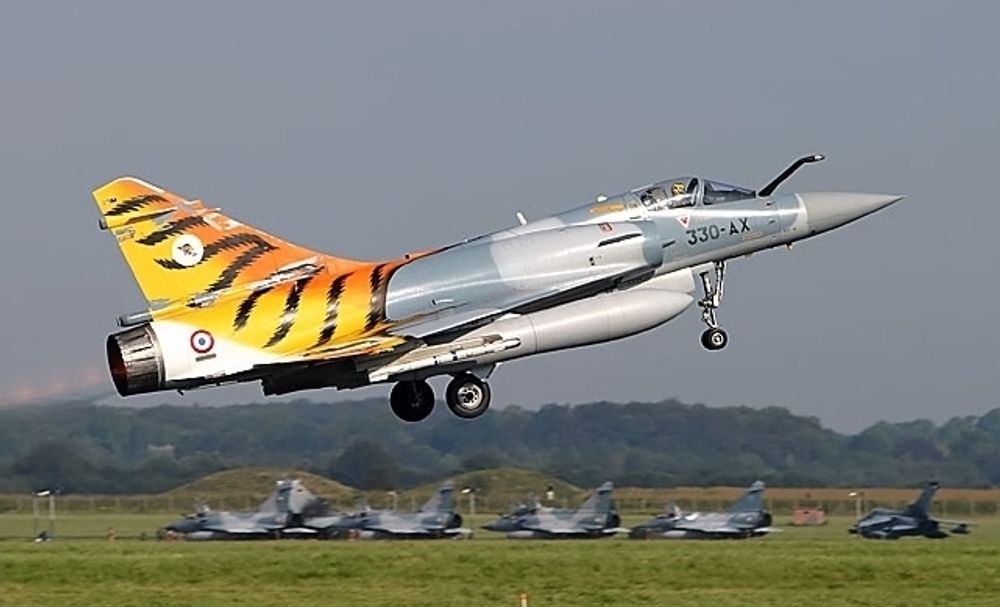 TIL ØRLAND: Tigerdekorert Dassault Mirage-2000-5 Mk2