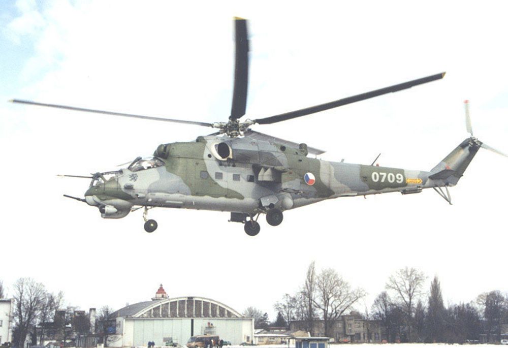 Mi-24 Hind tilhørende det tsjekkiske luftforsvaret.