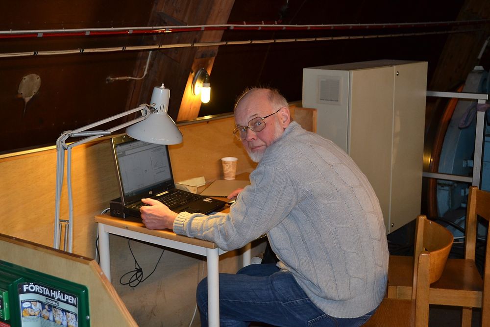 IMPONERT: Skipsingeniør og hydrordynamiker Hans Liljenberg ved SSPA er positivt overrasket over effekten av luftputen på ASV-skroget.