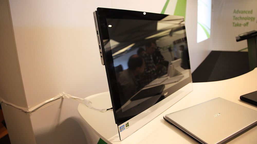 Acers nye lekre alt-i-ett-modell er kun 3,5 centimeter dyp og har skjerm som kan registrere 64 berøringer samtidig. 