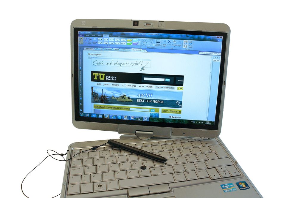 TABLET PC: Microsofts Tablet pc har levd i beste velgående mange år og har fått en viss utbredelse. 