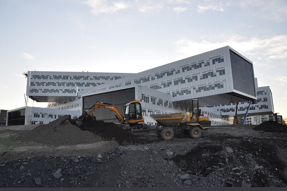 Statoil-bygget på Fornebu er ferdig i september 2012. Tegnet av A-lab og bygget av Skanska. 
