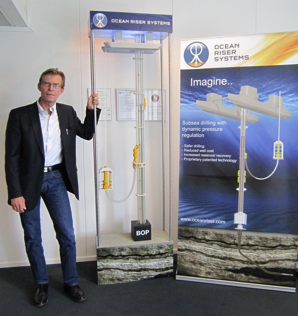 Børre Fossli i Ocean Riser Systems mener dere deres trykkstyrte boresystem kan føre til økt utvinningsfaktor på norsk sokkel. 