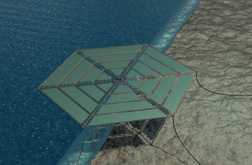 DNV Kema ser for seg et nettverk av flytende, sekskantformede solkraftverk. 