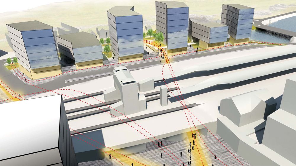 NSW ønsker at Sandvika skal knytte til seg så mange transportmidler som mulig, men uten å samle buss, tog og t-bane på samme sted: På den måten vil byen bli selve terminalen.