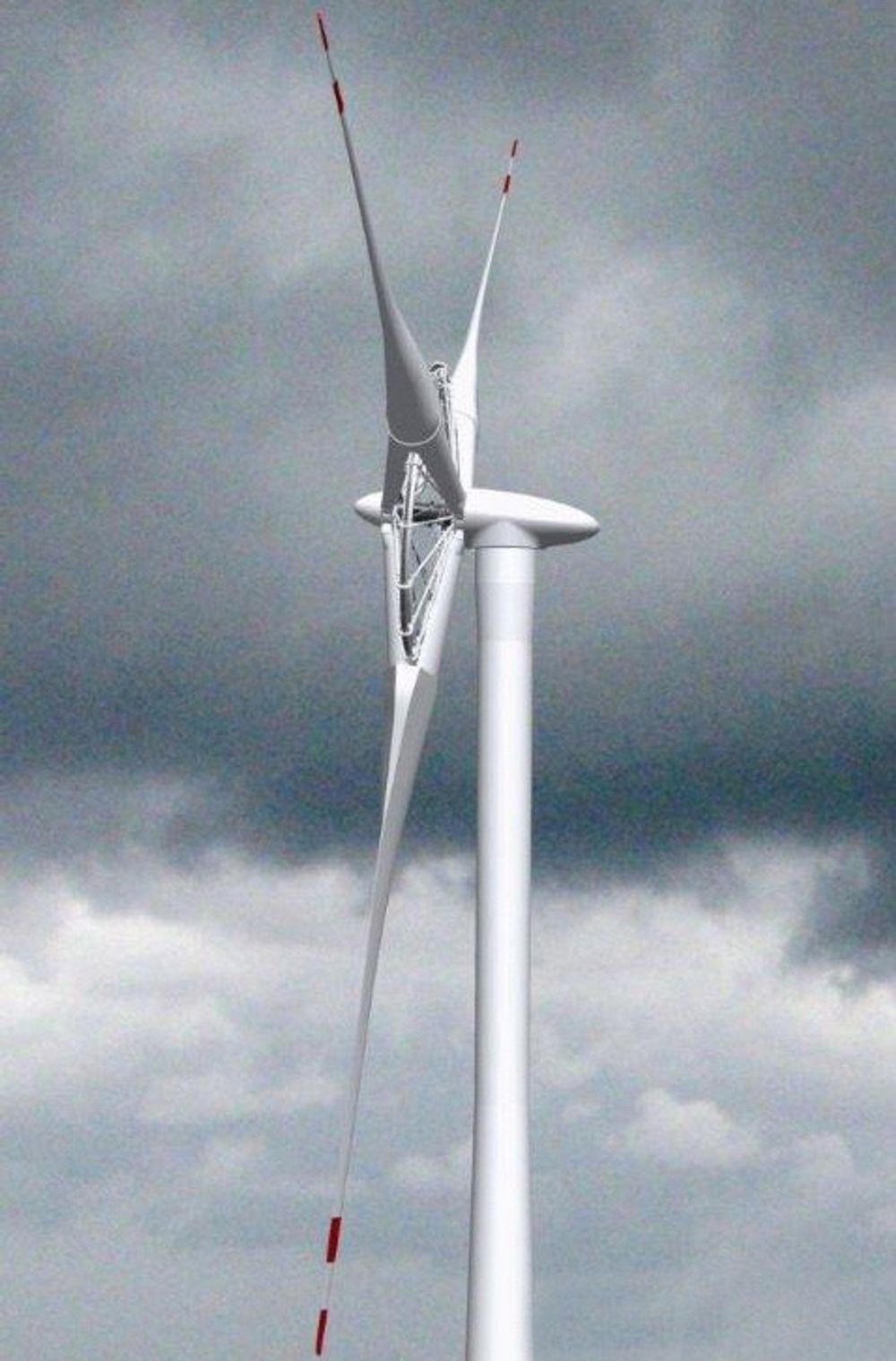 Statoren i Sway Turbines vindturbin består kun av kobber, og blir dermed lettere enn tradisjonelle statorer med jernkjerne. ILLUSTRASJON: Sway Turbine