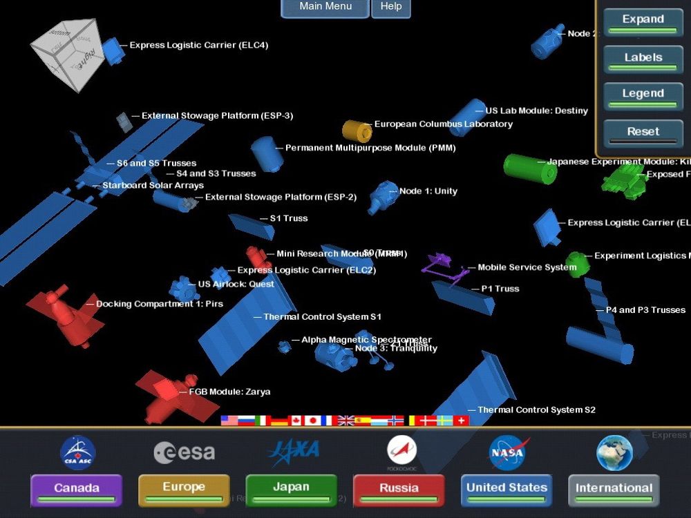 DETALJERT: Appen lar deg studere ISS i sine enkelte bestanddeler. 