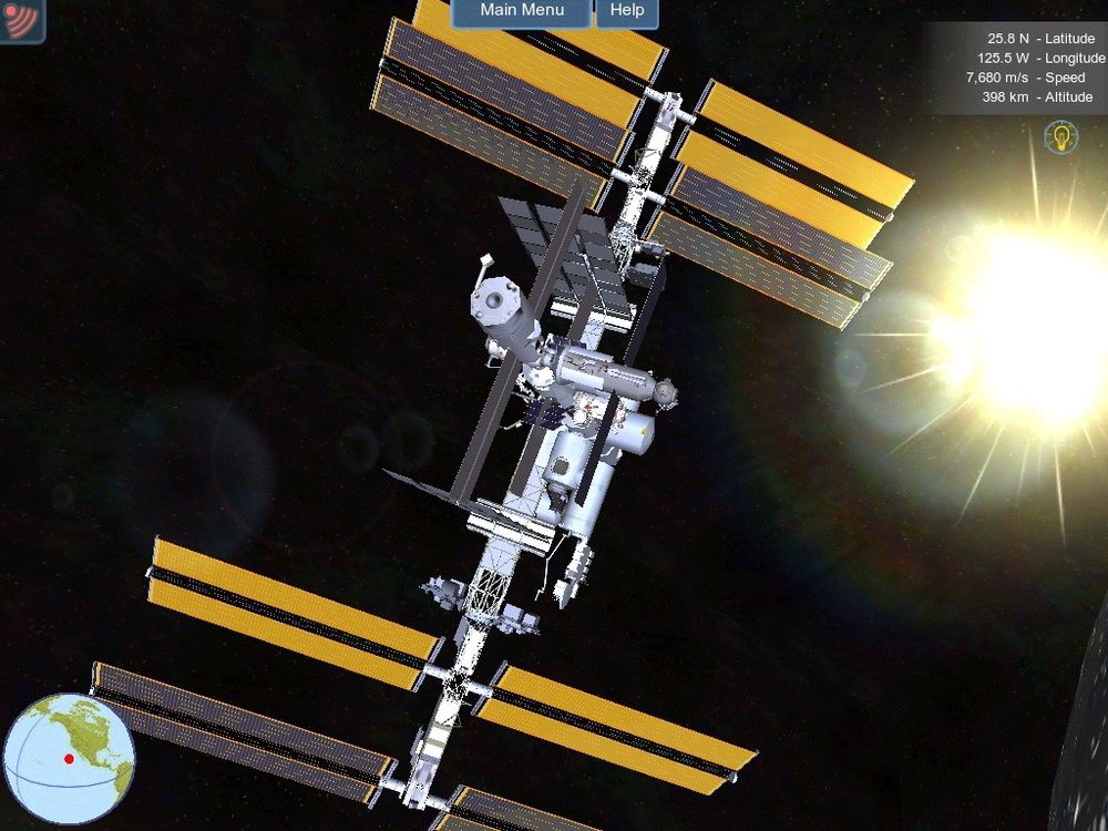 POSISJON: Med appen ISS Live ser du hvor romstasjonen er. 