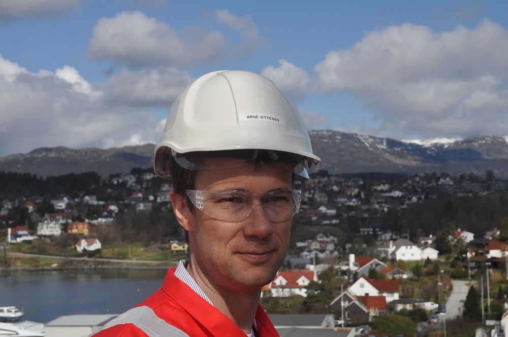 VP: Ingeniør Arne Ottesen er Apply Leirviks byggeleder for boligmodul til Gudrun-plattformen. 