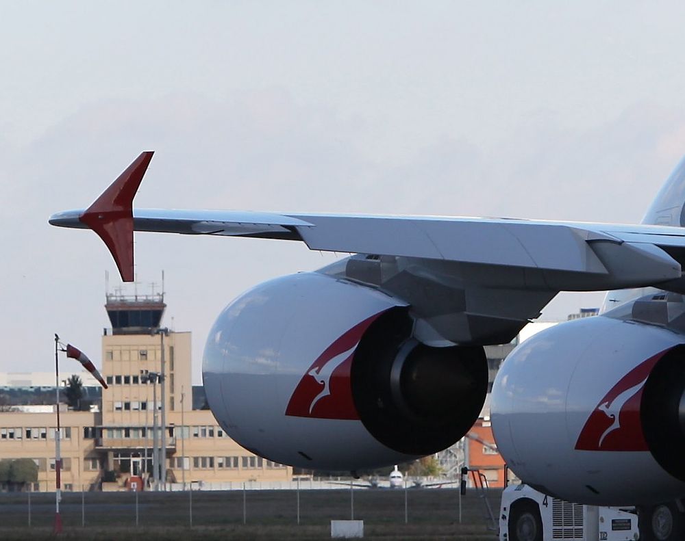 Wingtip fence på A380-800.