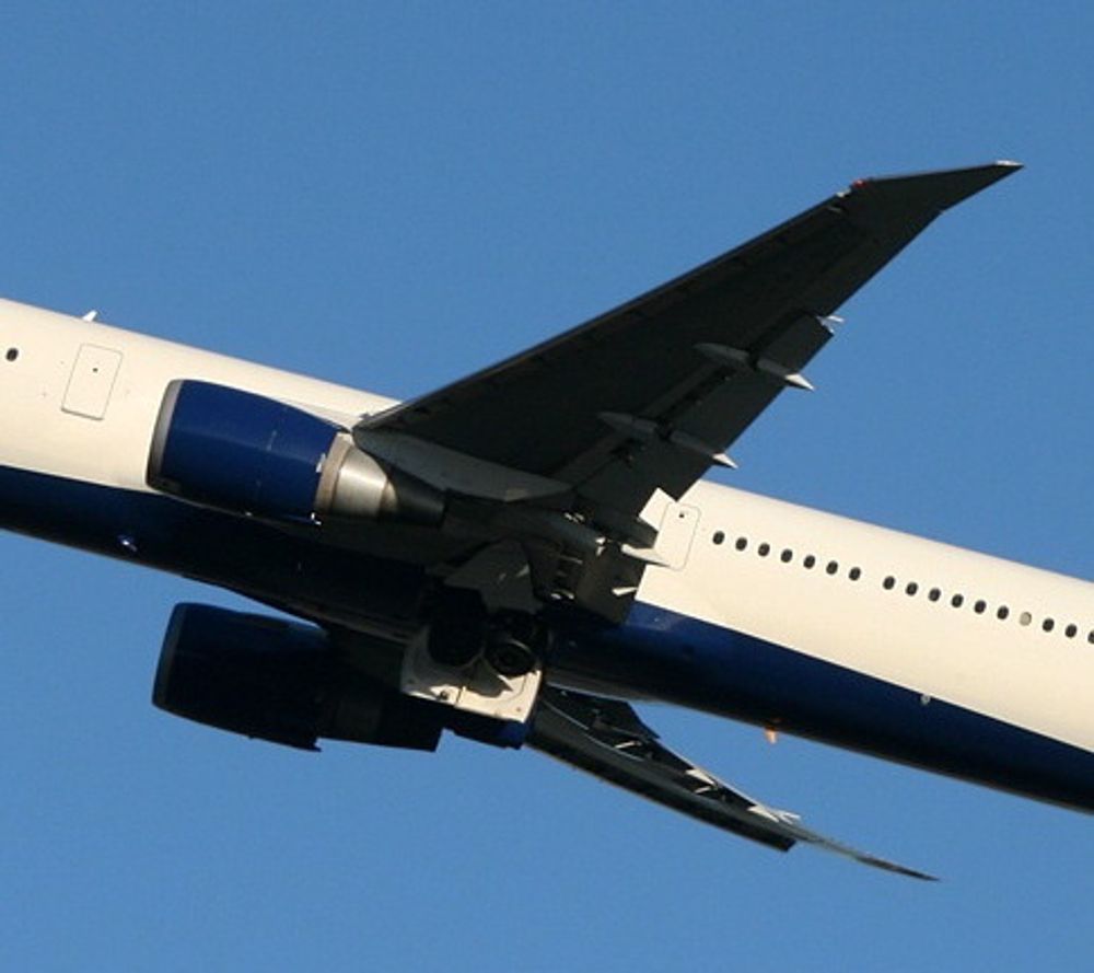 Raked wingtips på B767-400ER