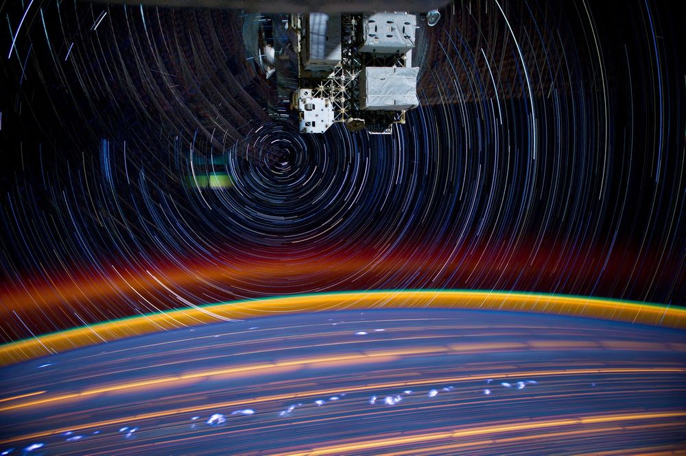 ISS: Såkalt komposittbilde av jorden fra ISS.  
