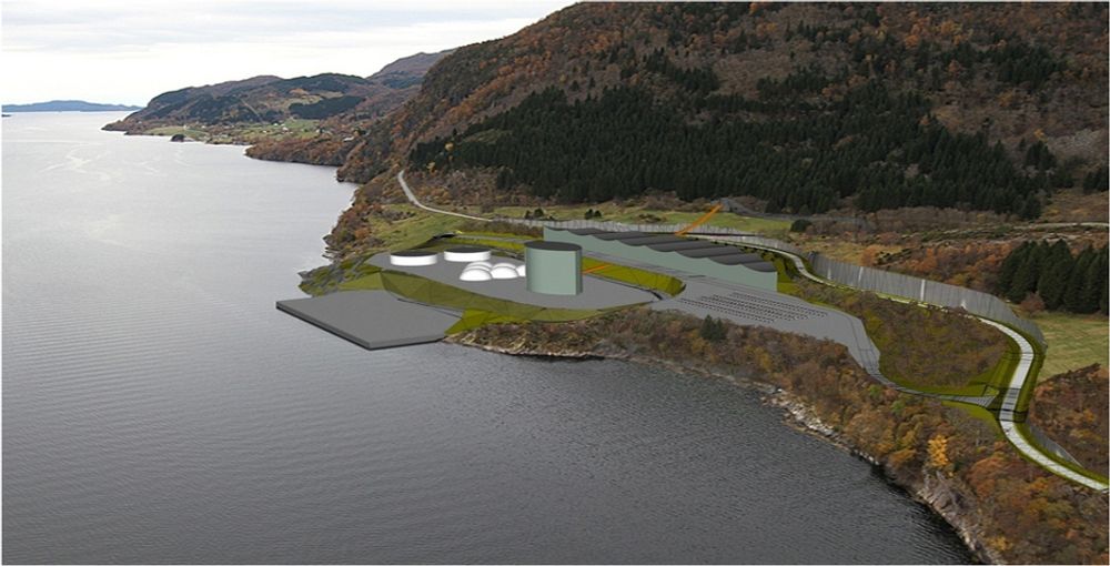 ENGEBØ: Illustrasjon viser hvordan prosessområdet på Engebø i Naustdal kan utformes.ILL.: X-FORM