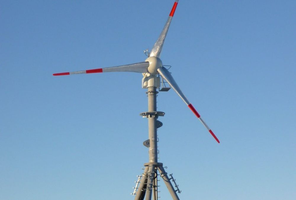 VINDKRAFT I ANTARKTIS: Slik ser den anbefalte vindmøllen som kan settes opp ved den norske forskningsstasjonen i Dronning Maud Land ut.