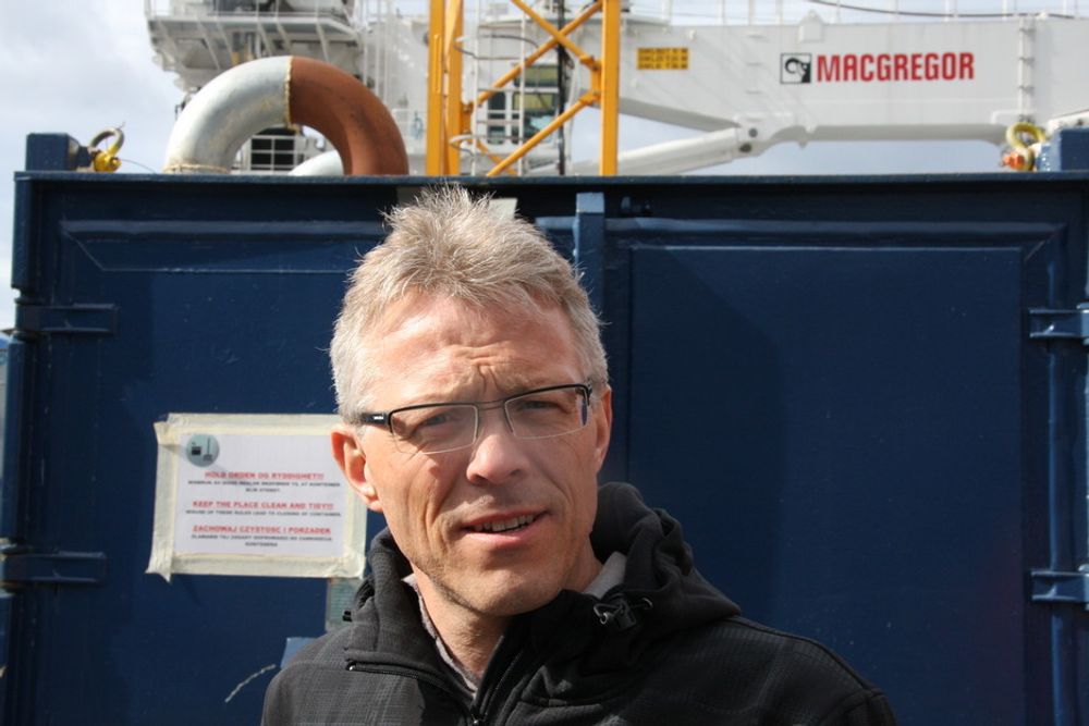 VAKUUM: Kommunikasjonsdirektør Øyvind Risnes i Bergen Group er opptatt av at kompetansen heves mens det er stille ved verftenes utrustningskaier.