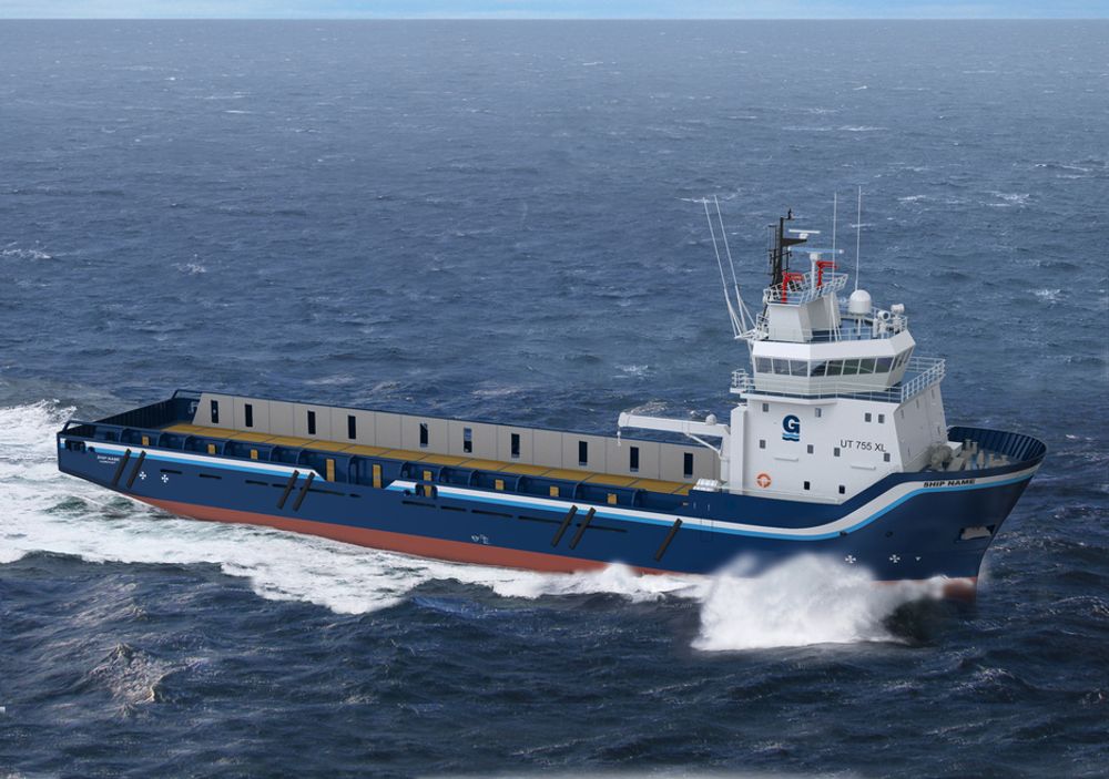 UT 755 XL med dekksareal på 750 m2 bygges ved det italienske verftet  Rosetti Marino SpA i Ravenna for  Gulf Offshore North Sea Ltd, en del av GulfMark Offshore Inc. Rolls-Royce leverer design og utstyr til to skip verdt til sammen ca. 90 millioner kroner.