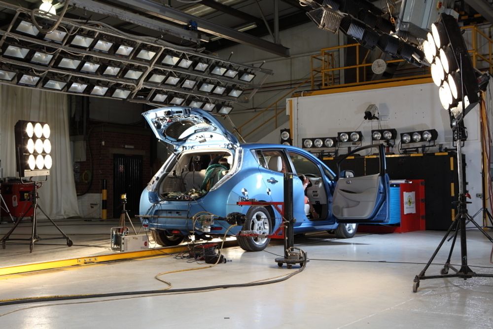 Euro NCAP har krasjtestet Nissan Leaf og gitt den fem stjerner.