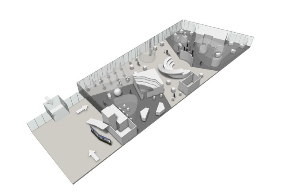 STORT: Teknologisenteret bygges over to etasjer og med amfi og saler  i tillegg til interaktive modeller og utstillinger.