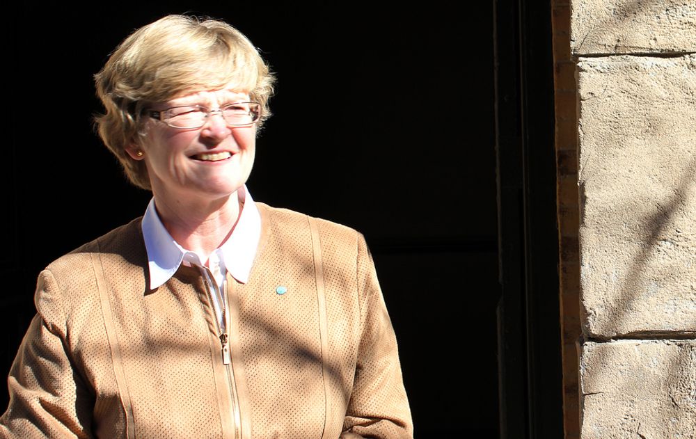 VIL IKKE: Teknas president, Marianne Harg, vil ikke slå organisasjonen sammen med NITO.