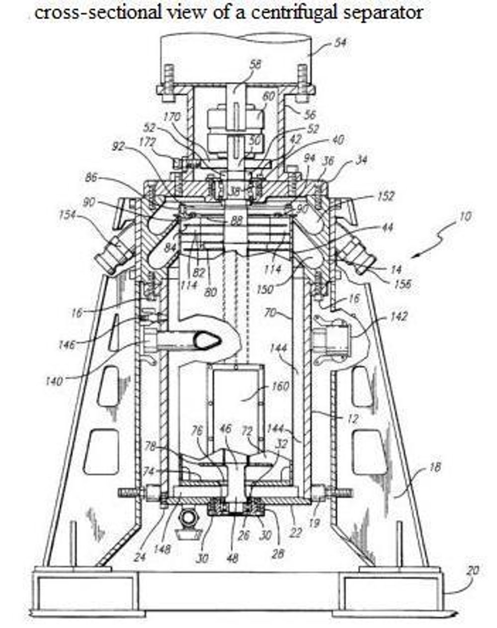 COSTNERS BABY: I 1993 kjøpte Costner patent og rettigheter til en sentrifugalpumpe. Han engasjerte ingeniører og vitenskapsfolk til å forbedre den for å takle store oljesøl til havs.  Tegningen er fra patentet.