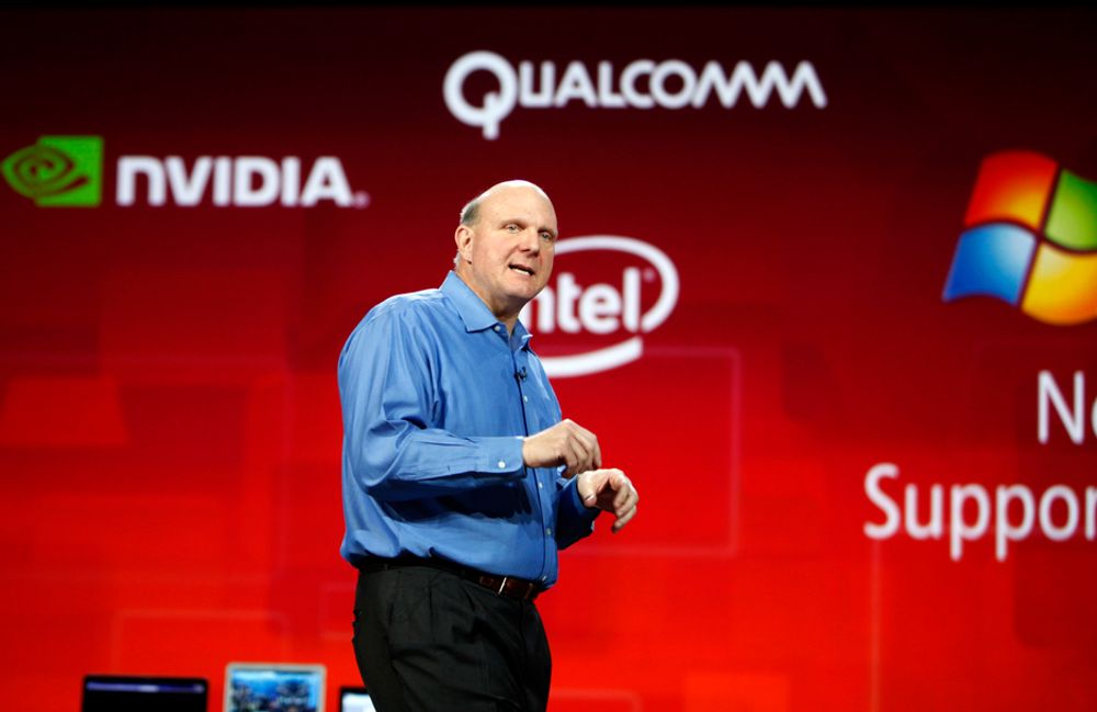 Microsoft-sjef Steve Ballmer satser kraftig på Windows på ARM-prosessorer. Det skal gi Windows på mange flere plattformer enn i dag.