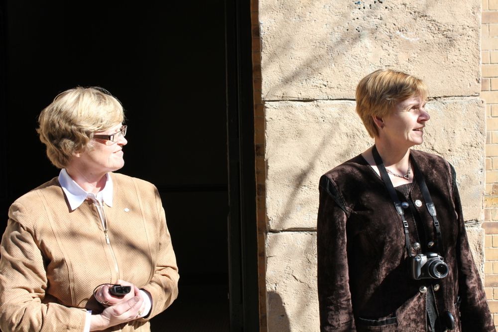 Tekna-president Marianne Harg(t.v) og Marit Stykket, NITO, president. Foto: Tormod Haugstad