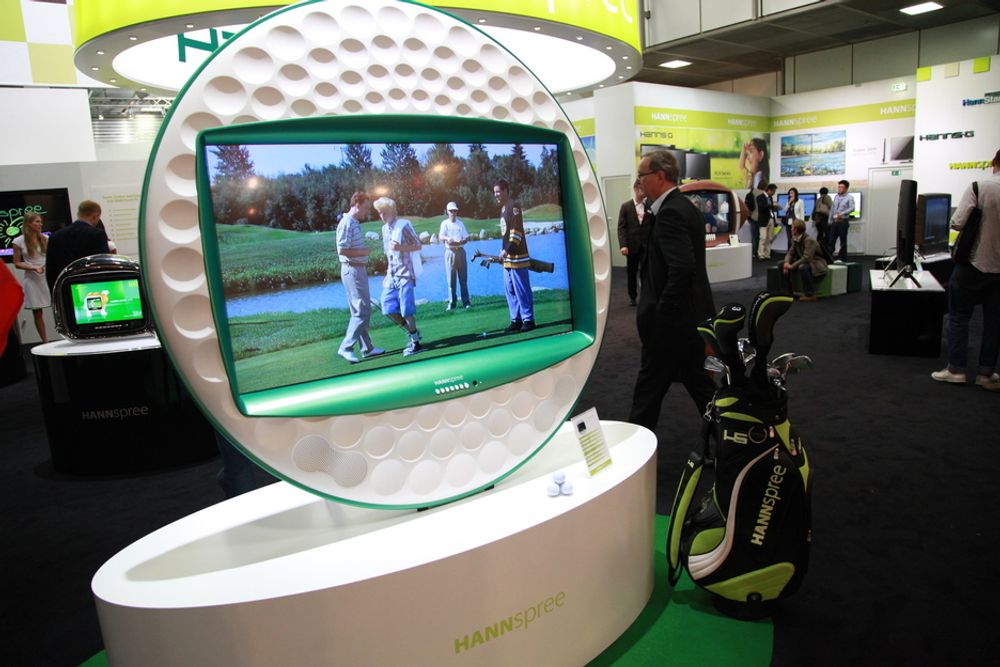 Om du stort sett bare ser på golf uansett, hvorfor ikke rett og slett ha en golf-TV? Fra Hannspree.
