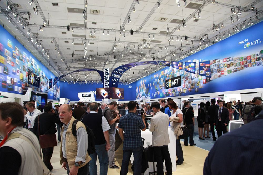 Samsungs IFA-hall var direkte enorm, og myldret av folk som ville se selskapets nyheter.