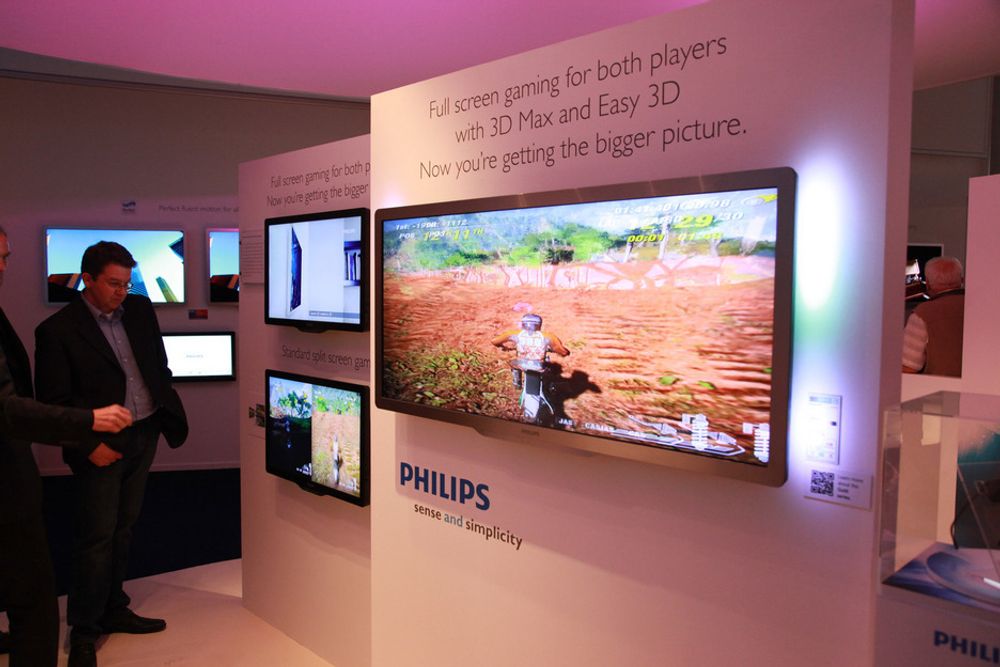 Panasonics ultrabrede TV-er har en 3D-funksjon som gjør at to spillere kan spille samtidig på full skjerm med hvert sitt bilde. LG lanserte også en liknende funksjon på IFA.