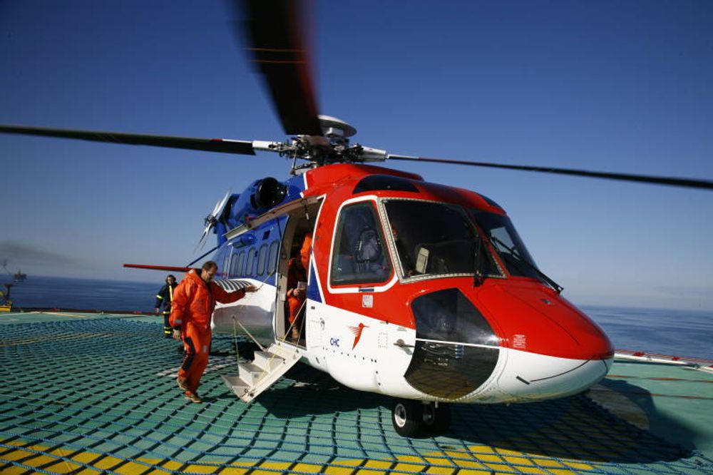 Et av CHC Helikopter Service' Sikorsky S-92-helikoptre.