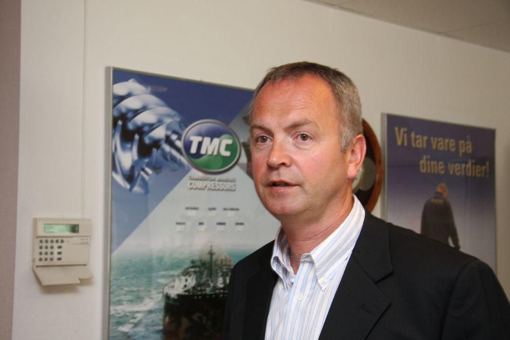 KOMPENSERER: Økt ordreinngang fra offshore, rigg og spesialfartøy klarer nesten å kompensere for fall i ordrene til ordinære skip for TMC Compressor, fastslår adm. dir. Odd-Ståle Sperre Ness.