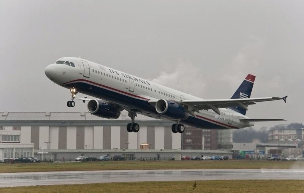 Airbus-fly nummer 7 000, denne A321-en til US Airways, ble levert i går.