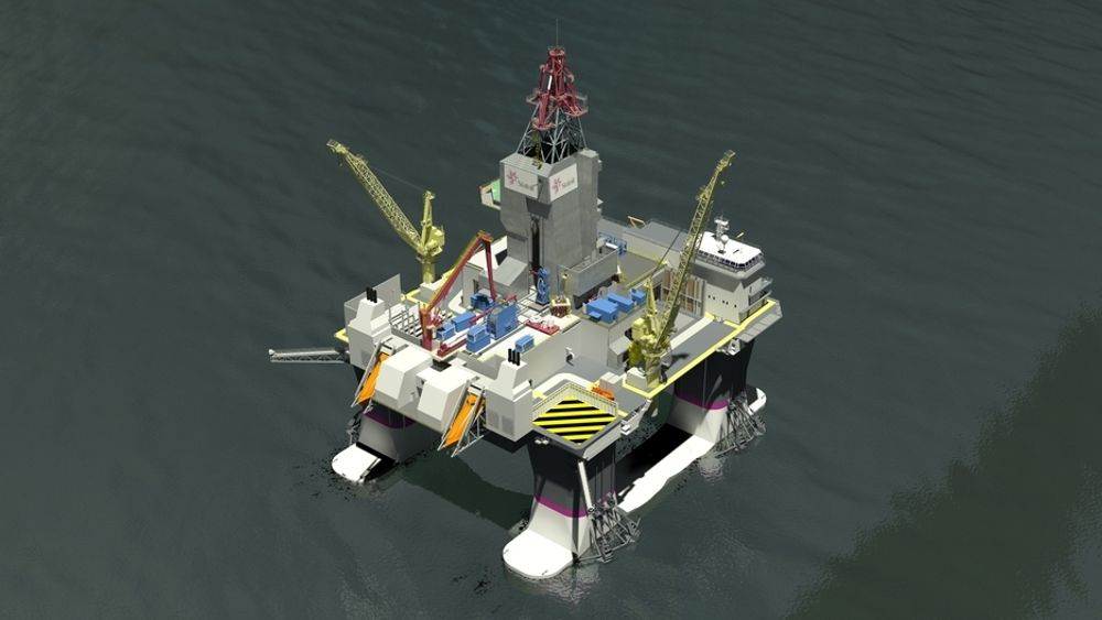ARBEIDSHEST: De to Kategori D-riggene til Statoil bygges i Sør-Korea. De spesialbygges for havdyp på 100-500 meter og er beregnet på å bore og komplettere brønner året rundt i Nordsjøen og Norskehavet.