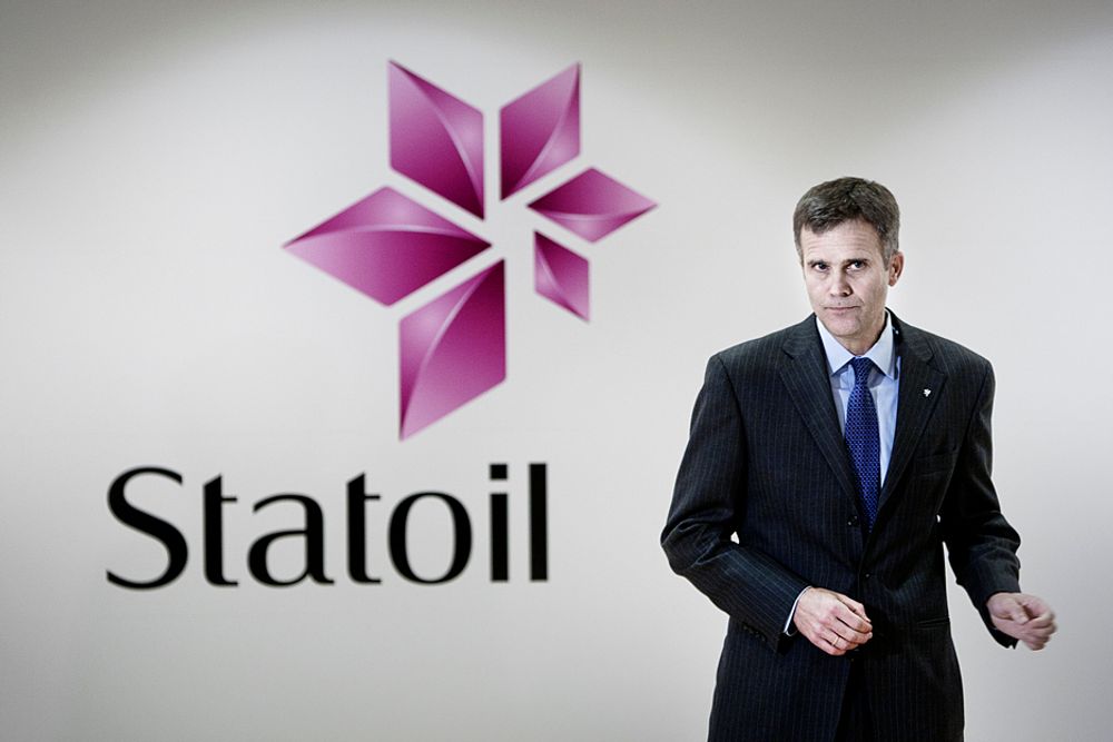 GLAD: Statoil-sjef Helge Lund har ledet Statoil i åtte år, men aldri vært gladere i jobben sin enn nå.