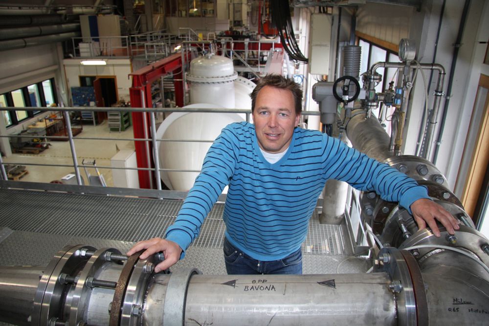 TURBINSJEFEN: Henning Lysaker kom til Turbinlaboratoriet i 1995 direkte fra siv.ing-utdanning på Vannkraftlaboratoriet, og i dag er han leder for Turbinlaboratoriet.
