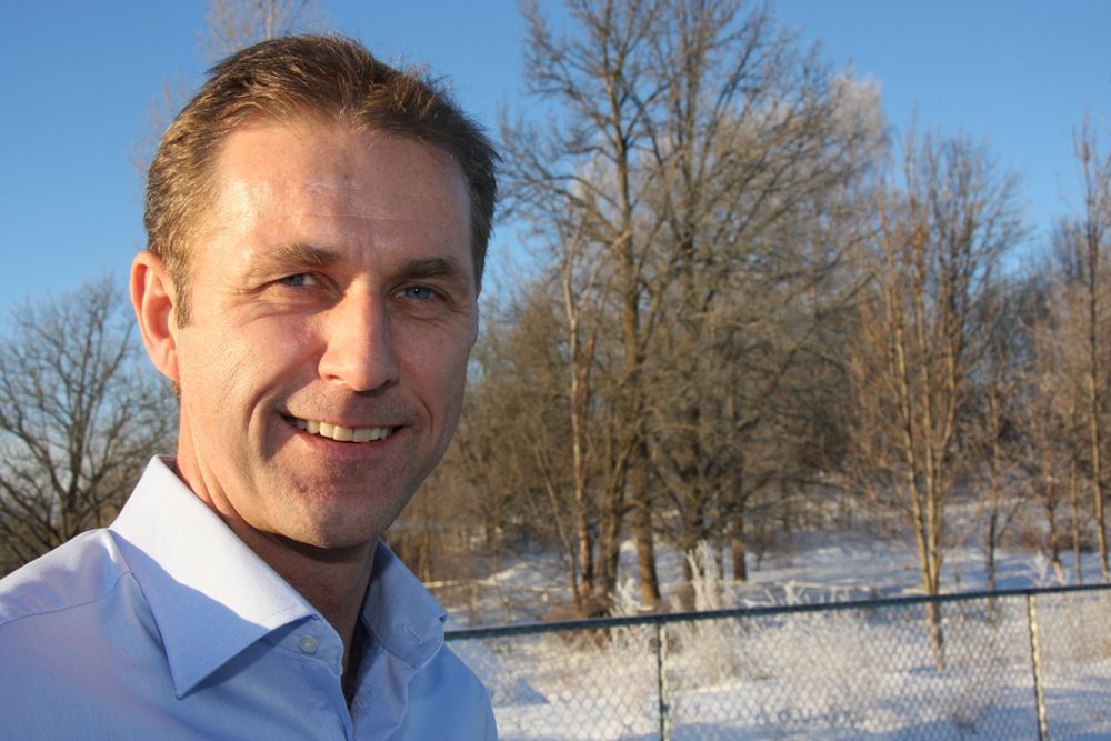 OPP: Petter Moe, administrerende direktør i Peab Norge mener at virksomheten er på vei opp.