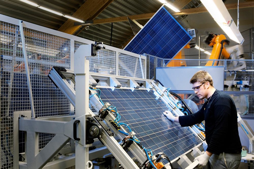 STERK VEKST: Solindustrien vokste med 26,8 prosent annet halvår 2010.