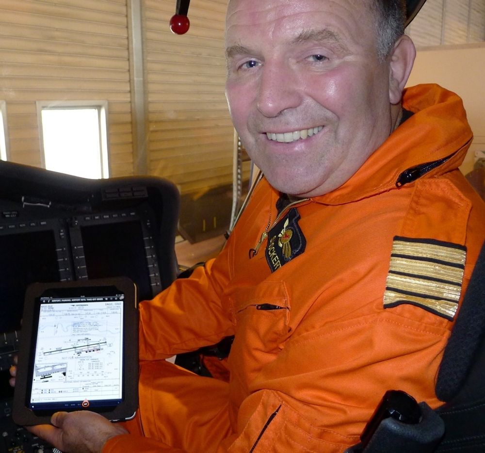 Sigmund Lockert er leder for Ipad-prosjektet i CHC Helikopter Service.
