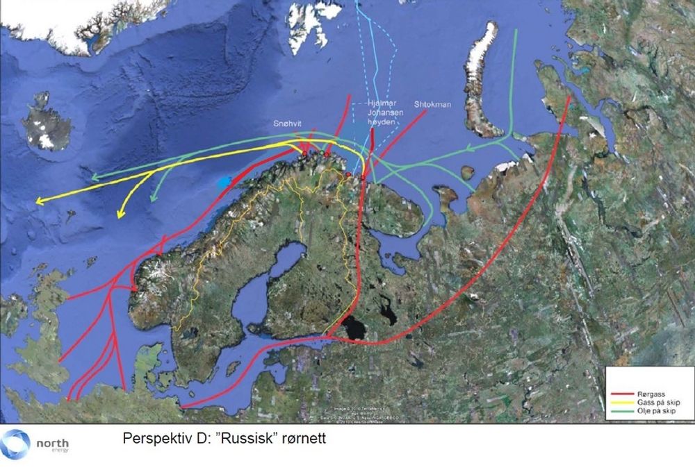 Gassrør: Det er mer lønnsomt å legge et gassrør fra Barentshavet enn å bygge LNG-anlegg.