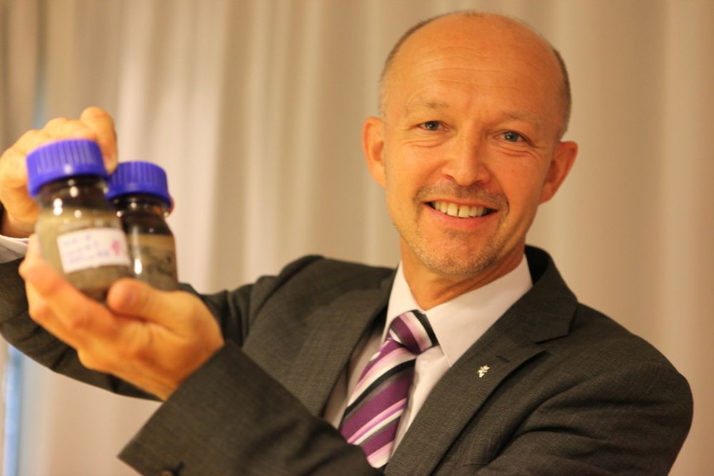 TILFREDS: Statoils konserndirektør for leting, Tim Dodson, er strålende fornøyd med oljen fra Aldous/Avaldsnes.
