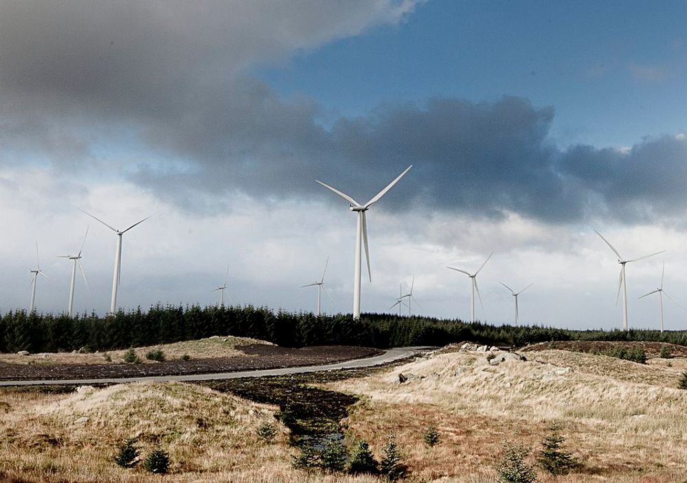 Høg-Jæren energipark produserer for tiden mest av alle vindparkene til japanske Eurus.